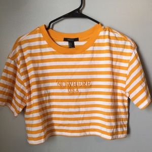 Forever 21 “Nowhere USA” t-shirt Crop top